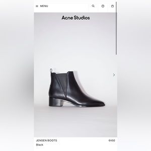 Acne Studios Black Leather Jensen Boots